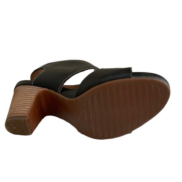 Clarks Artisan "Akena" women's leather mod sandals in black - Picture 8 of 11